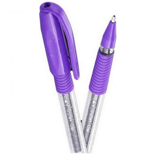 Pensan Glitter Simli Jel Kalem 1 mm - Mor ürün görseli 1