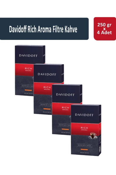 Davidoff Rich Aroma Filtre Kahve 250 gr x 4 Adet ürün görseli 1
