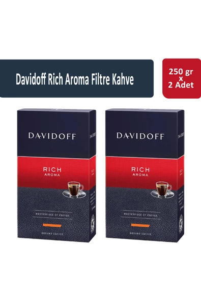 Davidoff Rich Aroma Filtre Kahve 250 gr x 2 Adet ürün görseli 1