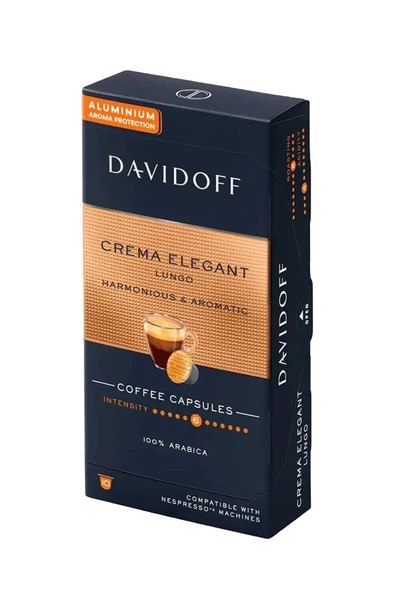 Davidoff Crema Elegant Lungo Harmonıous & Aromatıc Kapsül Kahve x 5 Adet - Resim 3