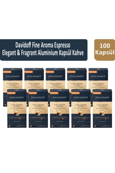 Davidoff Fine Aroma Espresso Elegant & Fragrant Kapsül Kahve x 10 Adet ürün görseli 1