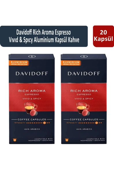 Davidoff Rich Aroma Espresso Vıvıd & Spıcy Kapsül Kahve x 2 Adet ürün görseli 1