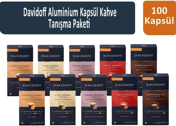 Davidoff Aluminium Kapsül Kahve Tanışma Paketi 100 Kapsül ürün görseli 1