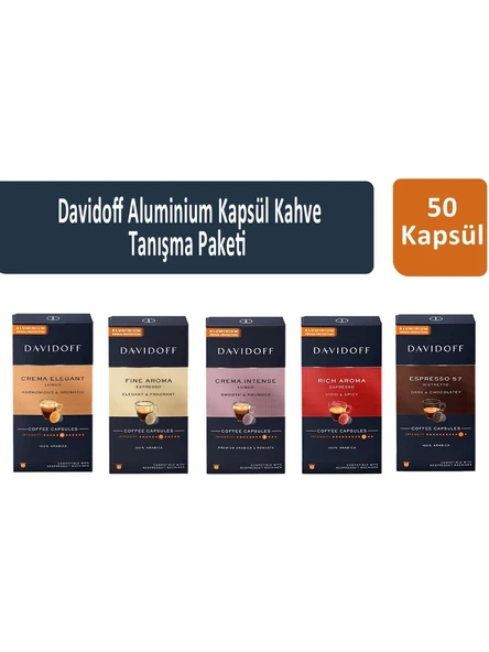 Davidoff Aluminium Kapsül Kahve Tanışma Paketi 50 Kapsül ürün görseli 1