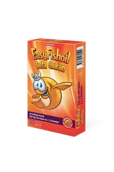 Easyfishoil Beta Glukan Çiğnenebilir 30 Jel Form ürün görseli 1