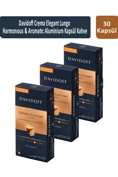 Davidoff Crema Elegant Lungo Harmonıous & Aromatıc Kapsül Kahve x 3 Adet ürün görseli 1