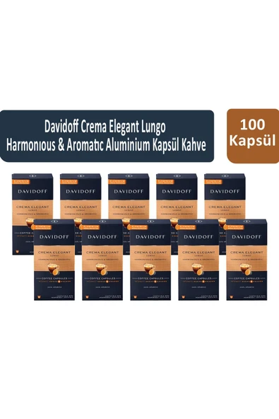 Davidoff Crema Elegant Lungo Harmonıous & Aromatıc Kapsül Kahve x 10 Adet ürün görseli 1
