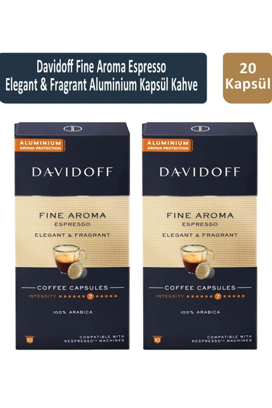 Davidoff Fine Aroma Espresso Elegant & Fragrant Kapsül Kahve x 2 Adet ürün görseli 1