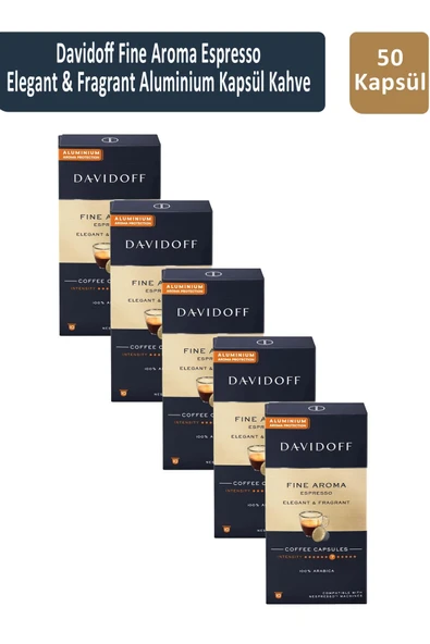 Davidoff Fine Aroma Espresso Elegant & Fragrant Kapsül Kahve x 5 Adet ürün görseli 1