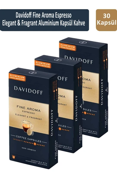Davidoff Fine Aroma Espresso Elegant & Fragrant Kapsül Kahve x 3 Adet ürün görseli 1
