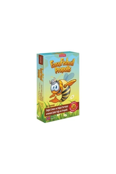 Easyfishoil Propolis Omega 3 Bal Aromalı 30 Jel Tablet ürün görseli 1
