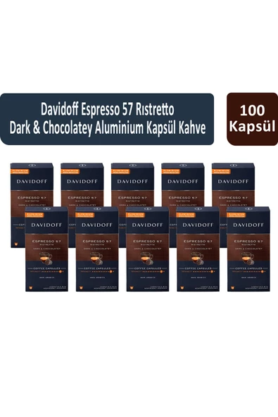 Davidoff Espresso 57 Ristretto Dark & Chocolatey Kapsül Kahve x 10 Adet ürün görseli 1