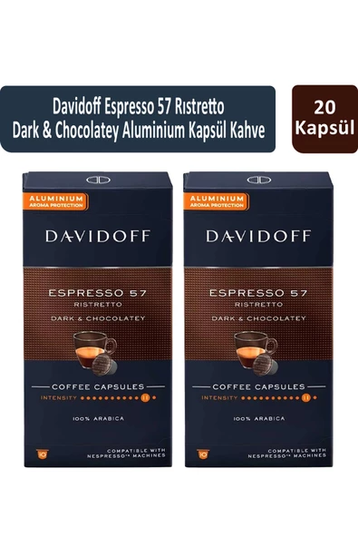 Davidoff Espresso 57 Ristretto Dark & Chocolatey Kapsül Kahve x 2 Adet ürün görseli 1