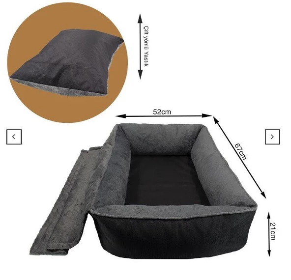 Lepus Winter Bed Siyah Medium - Resim 2