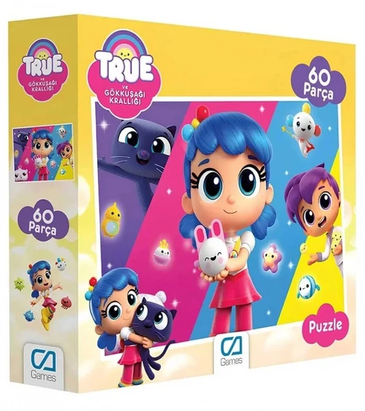 True ve Gökkuşağı Krallığı 60 Parçalı Puzzle - Mavi Su Dünyası ürün görseli 1