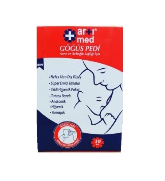 ARTIMED GÖĞÜS PEDİ 30LU ürün görseli 1