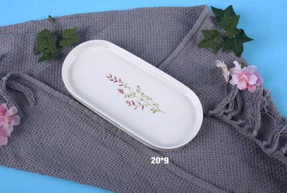 Royking Lavander 20x9 3'lü Kayık Tabak - Resim 5
