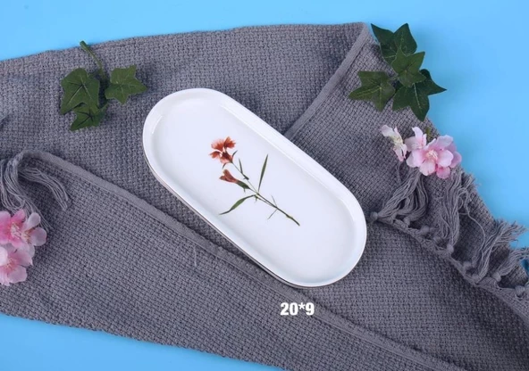 Royking Lavander 20x9 3'lü Kayık Tabak - Resim 4