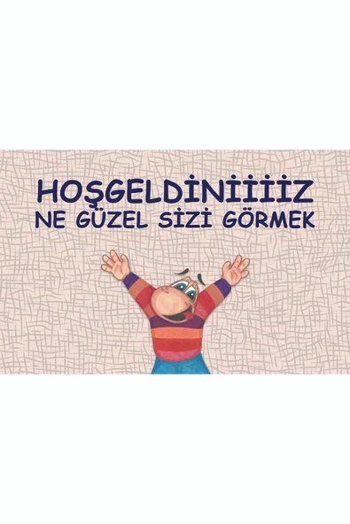 Hoşgeldiniz Kapı Önü Paspas LoveBug-T - Resim 2