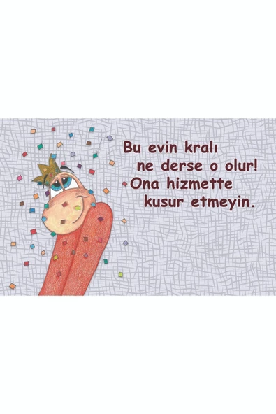Kralın Alemindesiniz Kapı Önü Paspas LoveBug-T - Resim 2