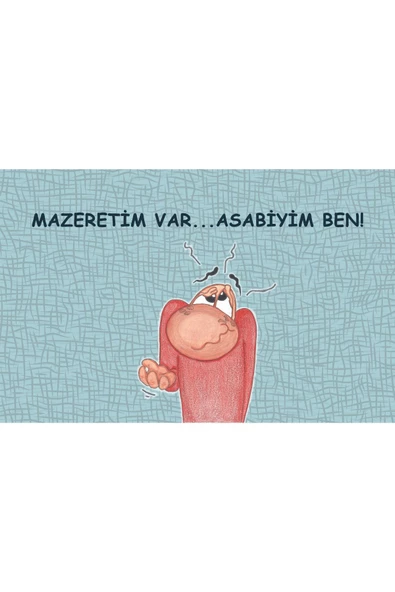 Mazeretim Var Kapı Önü Paspas LoveBug-T - Resim 2