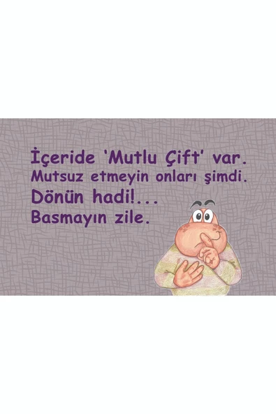 Mutluyduk Oysa ! Kapı Önü Paspas LoveBug-T - Resim 2