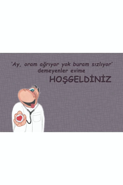 Doktorun Evi Kapı Önü Paspas LoveBug-T - Resim 2