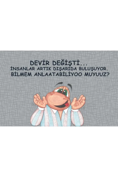 Dışarda Buluşalım Kapı Önü Paspas LoveBug-T - Resim 2