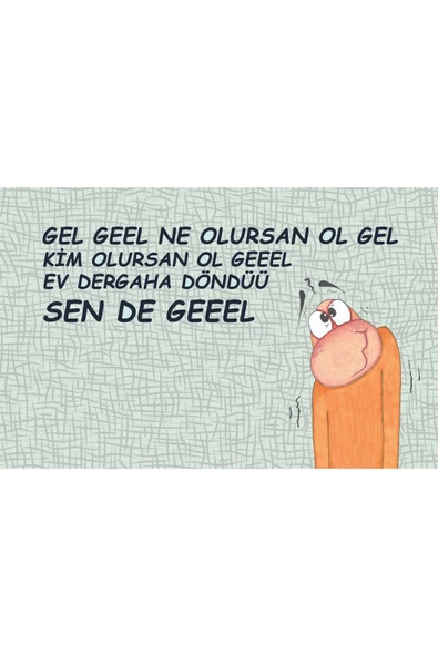 Dergah Kapı Önü Paspas LoveBug-T - Resim 2