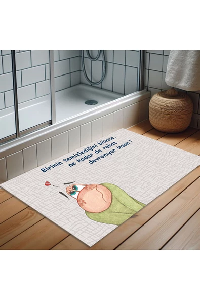 Rahat Davranıyor Insan Banyo Paspas Lovebug-t ürün görseli 1