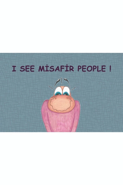 I See Same People I’M Dead ! Kapı Önü Paspas LoveBug-T - Resim 2