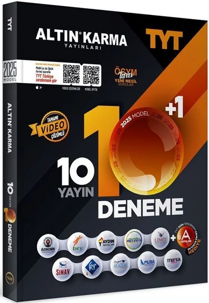 Altın Karma Yayınları 2025 Model TYT 10 Yayın 10 Deneme ürün görseli 1