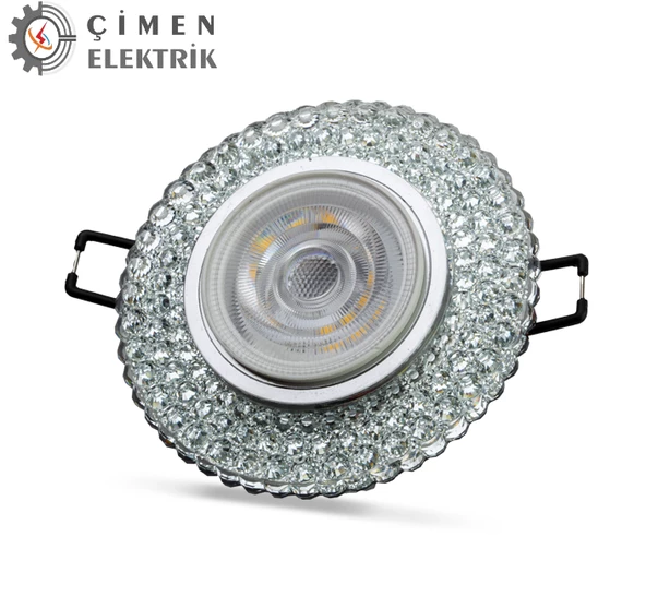 NOAS YL65 1747 Nilus Led Çerçeveli 4000K Yuvarlak Kristal Cam Spot Kasa ürün görseli 1