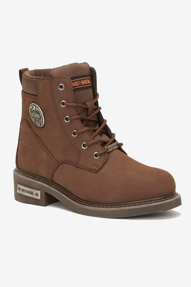 Harley Davidson Jim Hakiki Nubuk Deri Bot 36-40 Dark Brown Nubuk ürün görseli 1