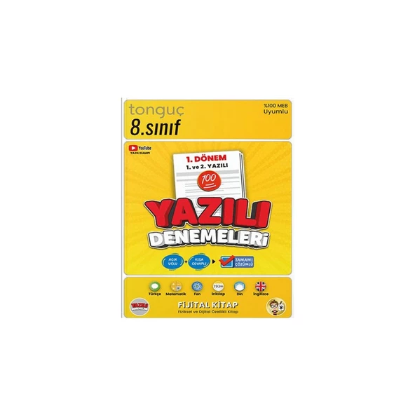 8. Sınıf Yazılı Denemeleri 1. Dönem 1 ve 2. Yazılı ürün görseli 1