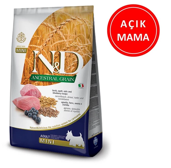 ND Düşük Tahıllı Kuzu Yaban M. Küçük Irk Köpek Maması 1 Kg AÇIK ürün görseli 1