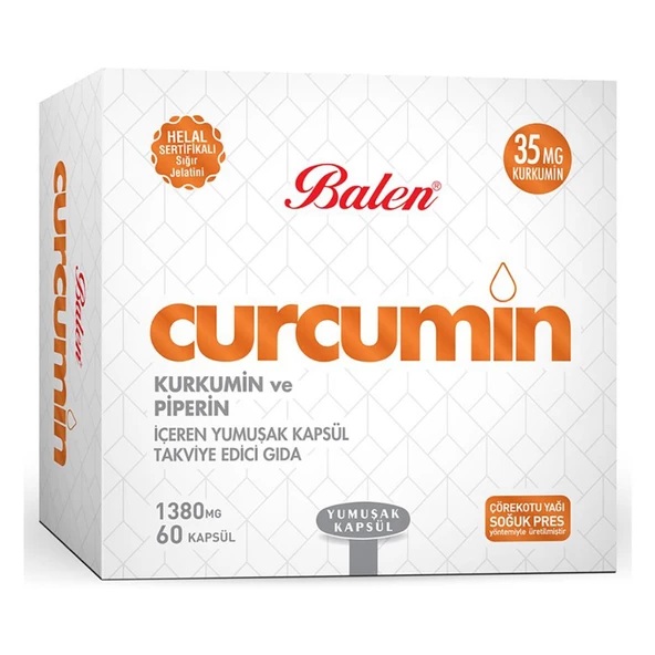 Balen Curcumin Kurkumin Ve Piperin Kapsül 1380 Mg*60 ürün görseli 1