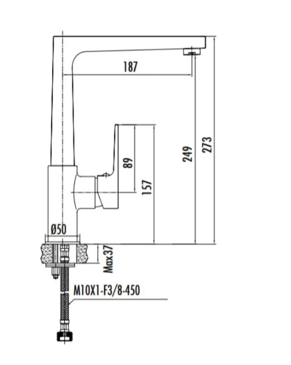 Creavit Sr8500S Sharp Evye Mutfak Bataryası Mat Siyah - Resim 3