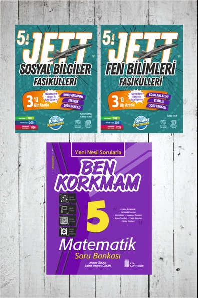 5.Sınıf Ünlüler Jett Sosyal Bilgiler-Fen Bilimleri Fasikülü ürün görseli 1