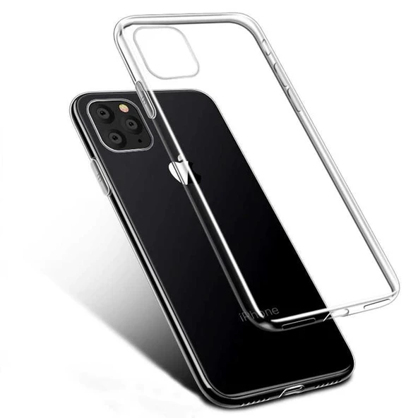 iPhone 11 Pro Max Kılıf Ultra İnce Silikon Kapak 0.2 mm ürün görseli 1