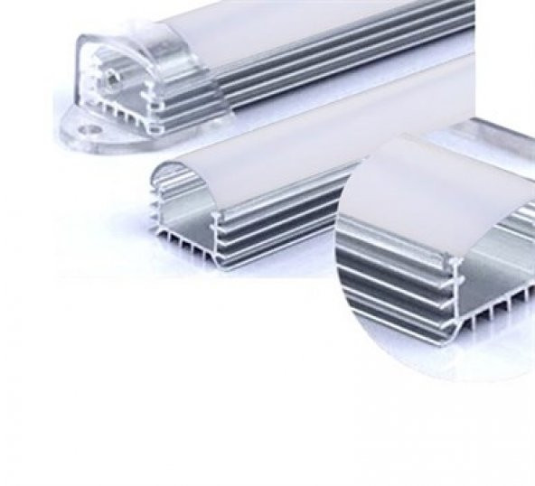 Bar Led Boş Kasa 50Cm Opak Beyaz Kapaklı 5630 5730 4014 ürün görseli 1