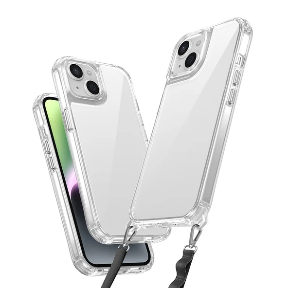 iPhone 13 Kılıf Airbagli Takılabilir Askı Aparatlı Snap Silikon Kapak Kılıf ürün görseli 1