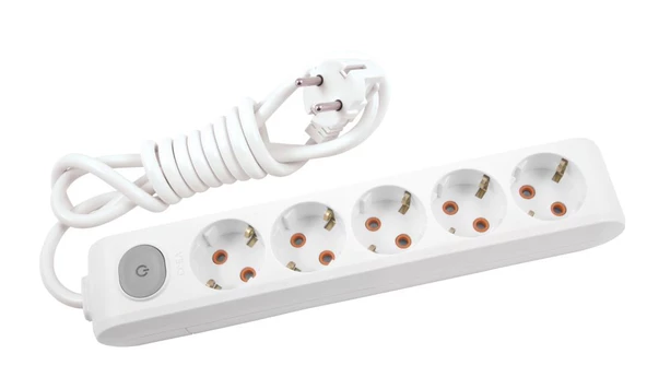 Viko Multi-Let Anahtarlı Beşli Topraklı Grup Priz 2 Metre Kablolu ürün görseli 1