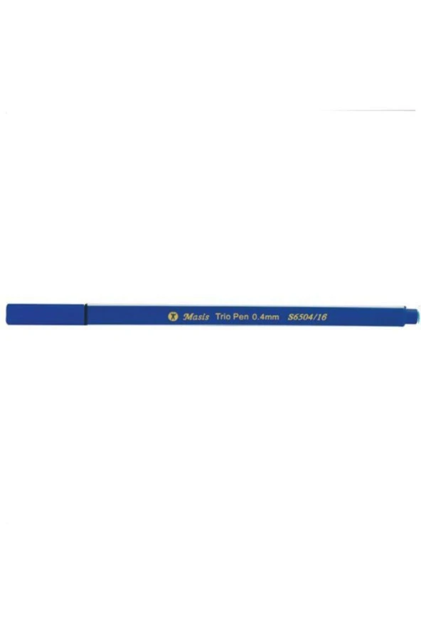 Masis Keçe Uç Kalem Koyu Mavi 10 Lu 0.4 mm S6504-16 (1 Paket 10 Adet) ürün görseli 1