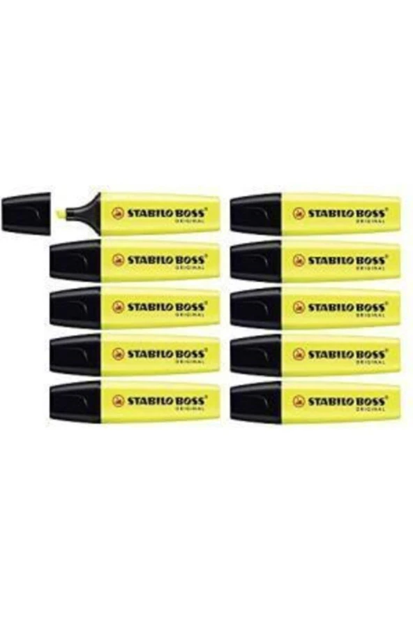 Stabilo Fosforlu Kalem Boss Orıgınal Sarı (10 Lu Paket) ürün görseli 1