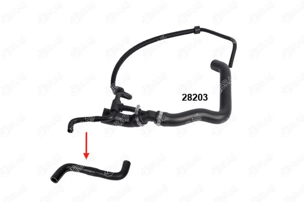 28203 RADYATÖR ÜST HORTUMUNUN -- İNCE HORTUMUN UÇ KISMI -- VW LT35-VOLT 2.5 N173 ürün görseli 1