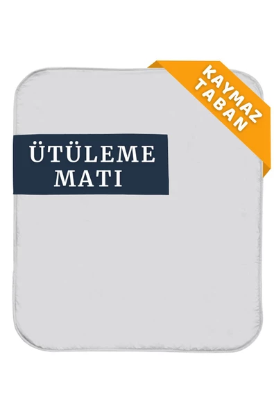 Ütüleme Matı Masası Kılıfı Örtüsü Bezi Keçeli Süngerli 53x71 Cm Gri ürün görseli 1