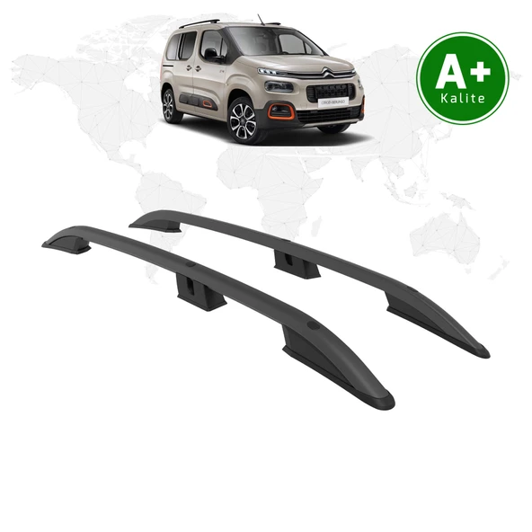 Citoren Berlingo Tavan Çıtası Kısa Şasi 2019 Model Ve Sonrası Siyah ürün görseli 1