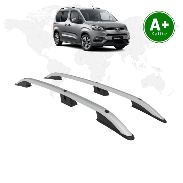 Toyota Proace City Tavan Çıtası Kısa Şasi 2019 Model Ve Sonrası Gri ürün görseli 1