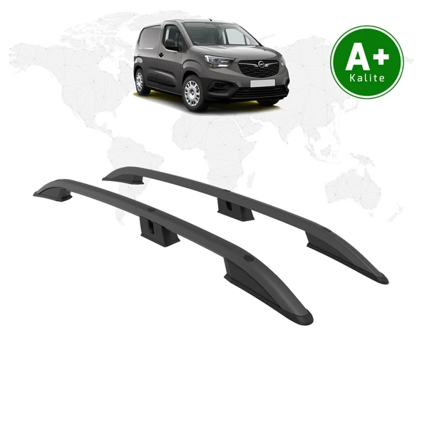 Opel Combo Panelvan Tavan Çıtası Uzun Şasi 2019 Model ve Sonrası Siyah ürün görseli 1